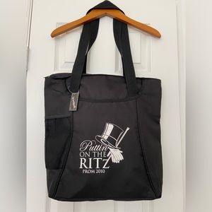 large canvas tote bag puttin on the ritz prom 2010 travel weekend gym